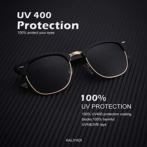KALIYADI Unisex Polarized Retro Classic Trendy Stylish Sunglasses for Men Women Driving Sun glasses UV Blocking 2