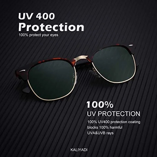 KALIYADI Unisex Polarized Retro Classic Trendy Stylish Sunglasses for Men Women Driving Sun glasses UV Blocking 3