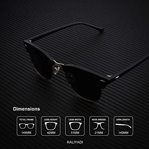 KALIYADI Unisex Polarized Retro Classic Trendy Stylish Sunglasses for Men Women Driving Sun glasses UV Blocking 4