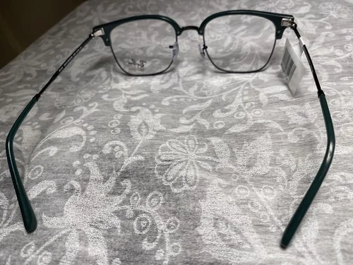 New Rayban New Clubmaster Eyeglasses Rb 7216 8208 51/20 145 Blk & Green Frames 4