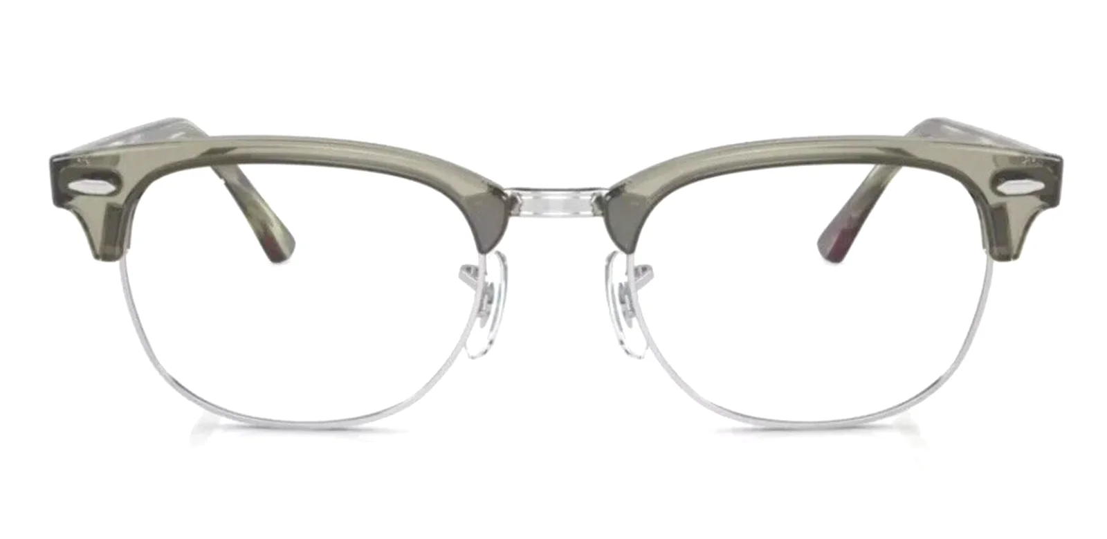 Ray Ban Clubmaster RB 5154 8178 Transparent Green/ Silver 51-21-145 10350 2