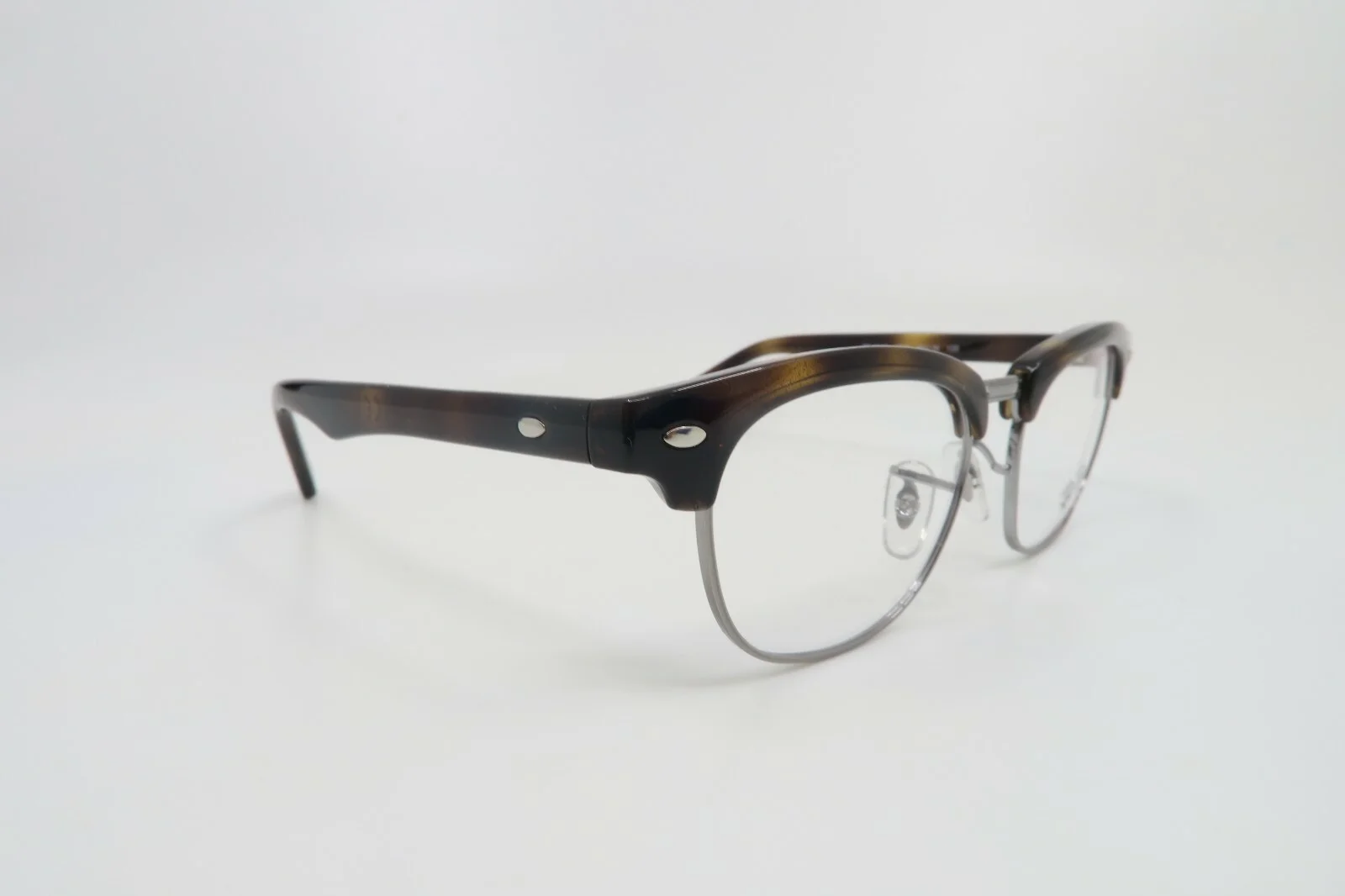 Ray-Ban RB 1548 3650 45mm CLUBMASTER Junior Tortoise and Silver New Eyeglasses 2
