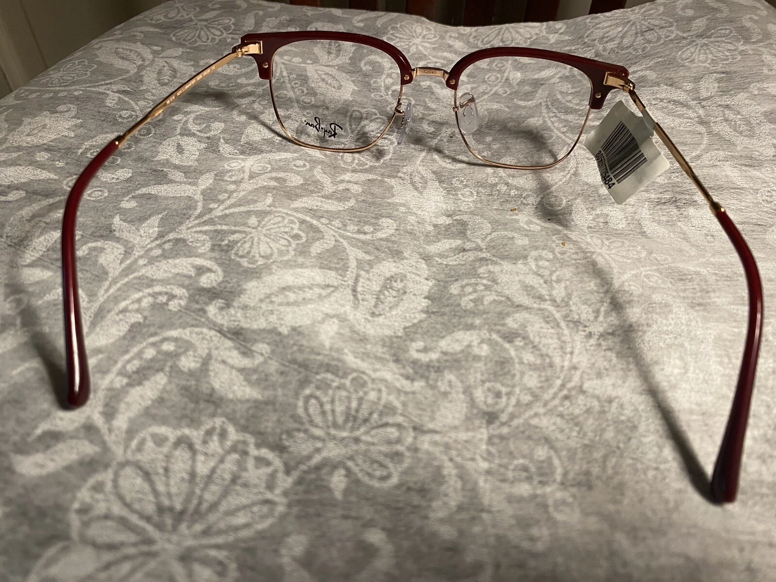 Rayban New Clubmaster Burgundy Copper Frames eyeglasses Orx7216 8209 49/20 New 2